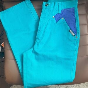 Roughrider Turquoise and purple Women's bareback style Jeans
